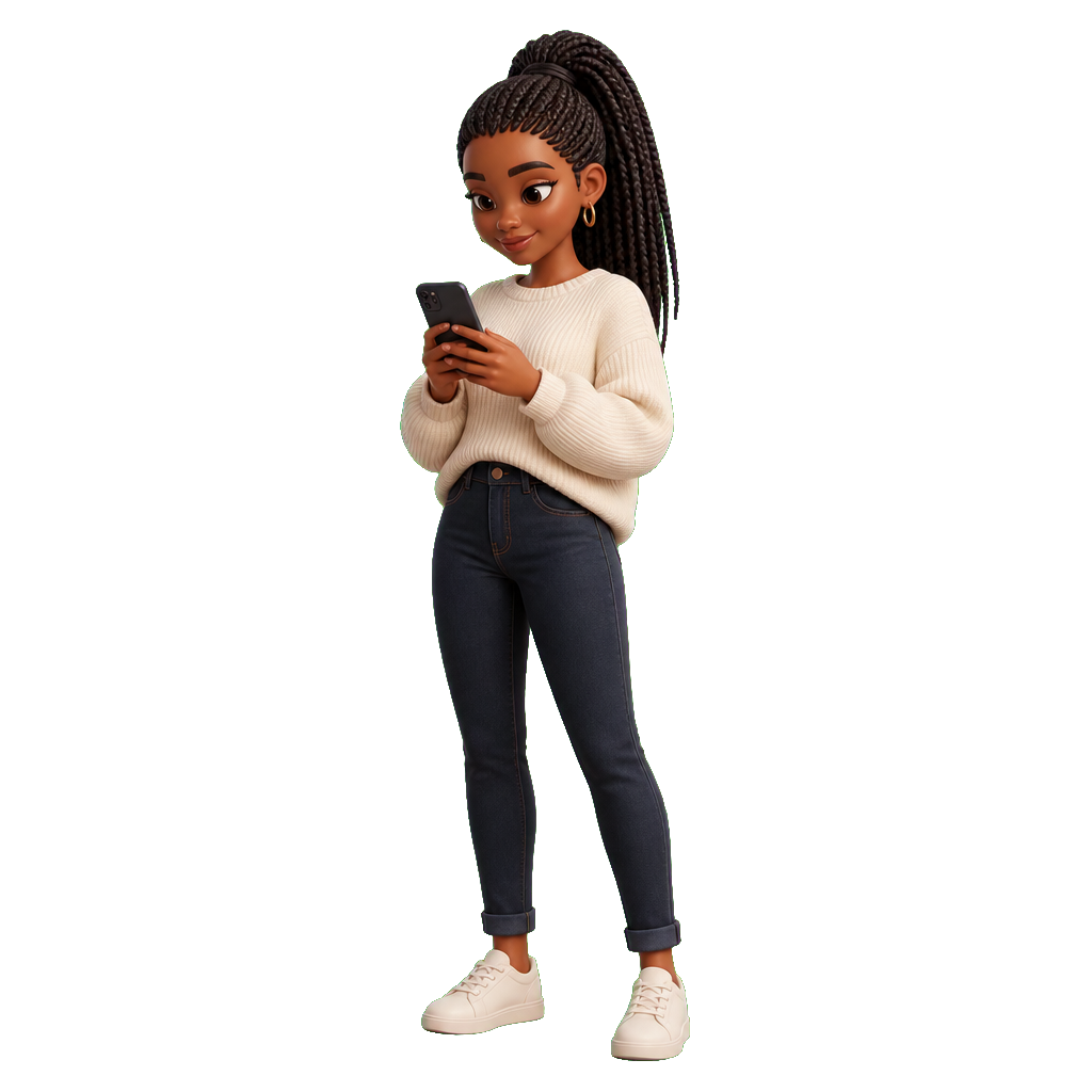 3D illustrated creative sharing on social