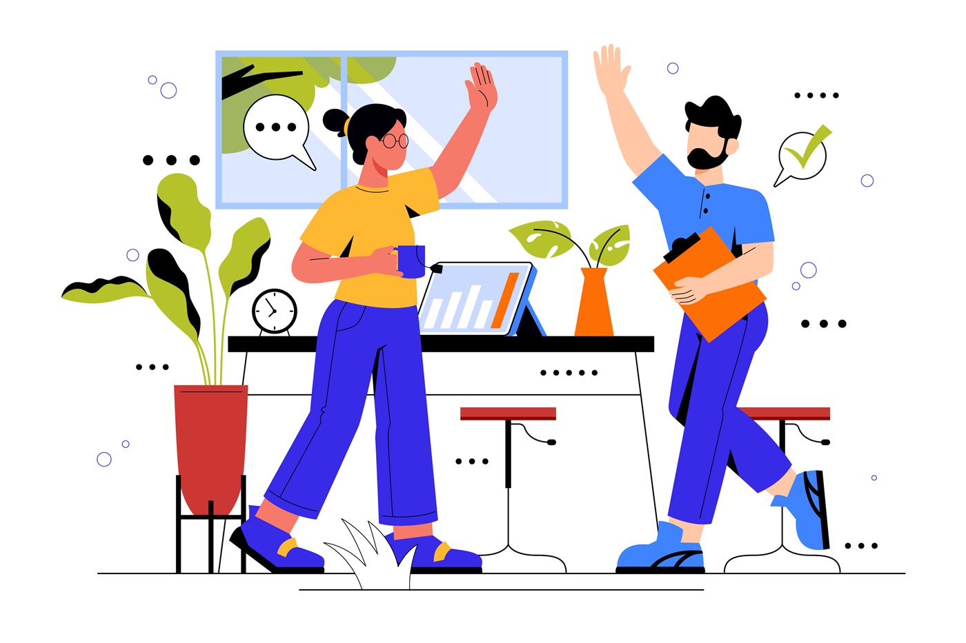 Illustration of a successful consulting handoff